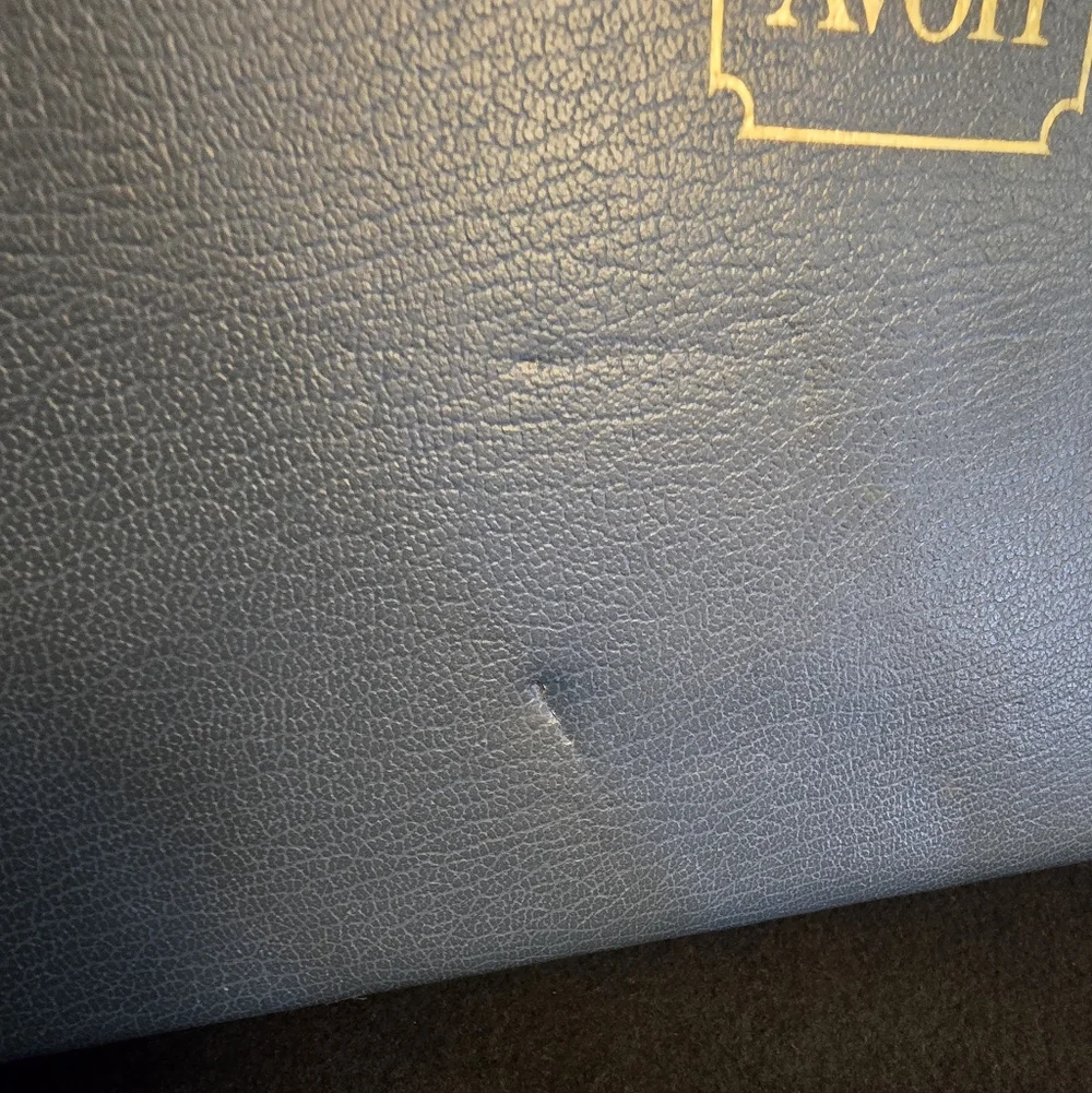 Avon Blue And Gold Jewelry Box